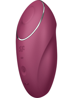 Satisfyer: Tap & Climax 1, Lay-On Vibrator, rød