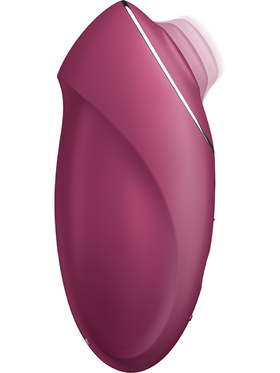 Satisfyer: Tap & Climax 1, Lay-On Vibrator, rød