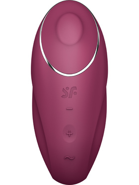 Satisfyer: Tap & Climax 1, Lay-On Vibrator, rød