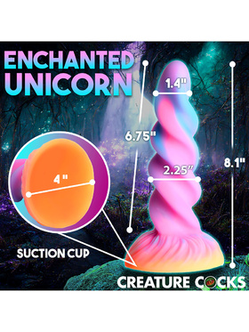 Creature Cocks: Moon Rider, Glow In The Dark Unicorn Dildo