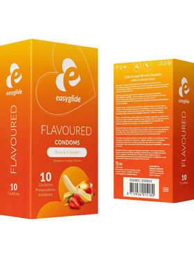 EasyGlide: Flavored Condoms, 10 stk