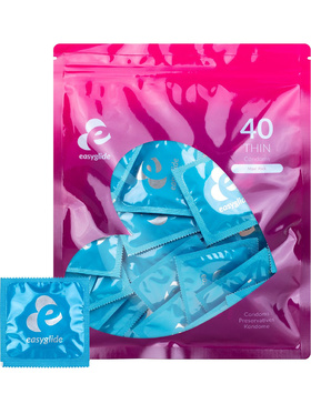 EasyGlide: Extra Thin Condoms, 40 stk