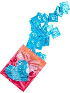 EasyGlide: Ribs and Dots Condoms, 40 stk