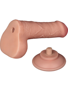 LoveToy: Sliding-Skin Dildo, 18 cm, lys