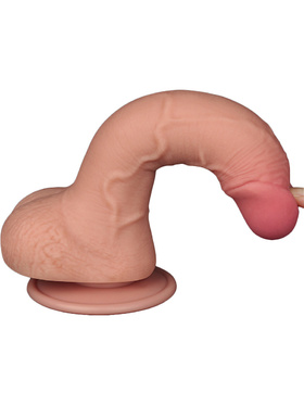 LoveToy: Sliding-Skin Dildo, 19.5 cm, lys