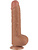 LoveToy: Sliding-Skin Dildo, 24 cm, brun