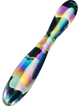 LoveToy: Twilight Gleam Glass Dildo, Double Delight