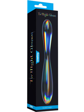 LoveToy: Twilight Gleam Glass Dildo, Double Delight