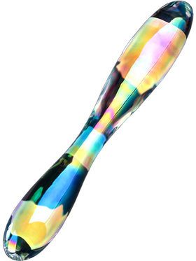 LoveToy: Twilight Gleam Glass Dildo, Double Delight