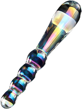 LoveToy: Twilight Gleam Glass Dildo, Rising Ripples