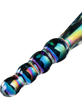 LoveToy: Twilight Gleam Glass Dildo, Rising Ripples