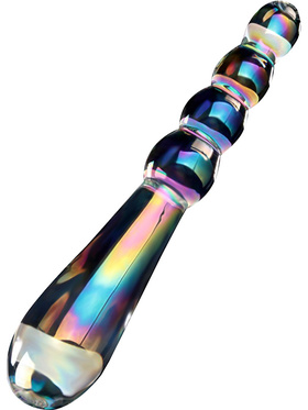 LoveToy: Twilight Gleam Glass Dildo, Rising Ripples