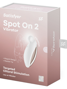 Satisfyer: Spot On 2, Lay-on Vibrator, hvit