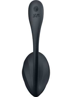 Satisfyer Connect: Ribbed Petal, Wearable Vibrator, svart