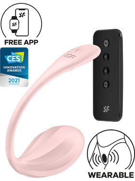 Satisfyer Connect: Ribbed Petal, Wearable Vibrator, rosa