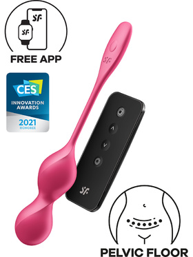 Satisfyer Connect: Love Birds 2, Vibrating Kegel Balls, rosa