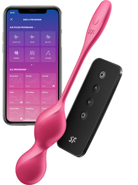 Satisfyer Connect: Love Birds 2, Vibrating Kegel Balls, rosa