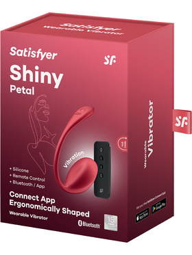 Satisfyer Connect: Shiny Petal, Wearable Vibrator, rød