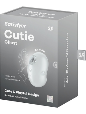 Satisfyer: Cutie Ghost, Double Air Pulse Vibrator, hvit