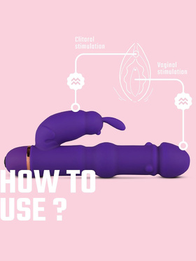 Teazers: Silicone Rabbit Vibrator, lilla