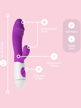 Teazers: Realistic Rabbit Vibrator, lilla