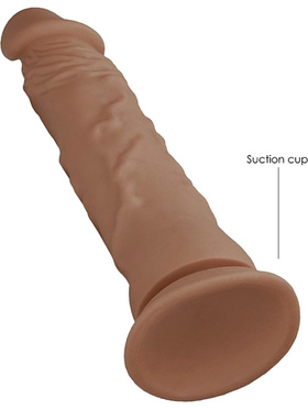 RealRock Skin: Realistic Dildo, 27 cm, brun