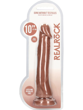 RealRock Skin: Realistic Dildo, 27 cm, brun