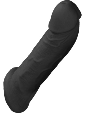 RealRock Skin: Penis Extender with Rings, 22 cm, svart