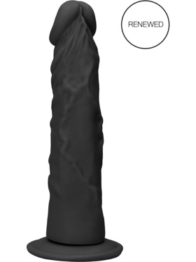 RealRock Skin: Realistic Dildo, 19 cm, svart