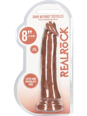 RealRock Skin: Realistic Dildo, 21.5 cm, brun