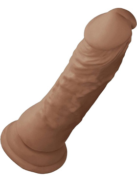 RealRock Skin: Realistic Dildo, 21.5 cm, brun