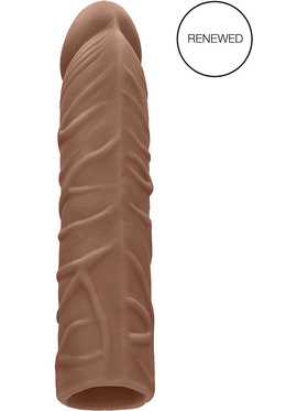 RealRock Skin: Penis Extender, 17.5 cm, brun