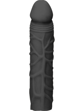 RealRock Skin: Penis Extender, 17.5 cm, svart