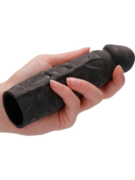 RealRock Skin: Penis Extender, 17.5 cm, svart