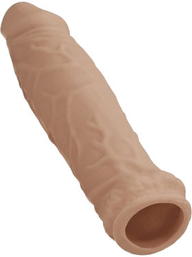 RealRock Skin: Penis Extender, 17 cm, brun