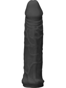 RealRock Skin: Penis Extender, 17 cm, svart