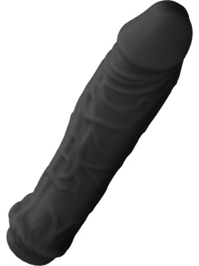 RealRock Skin: Penis Extender, 17 cm, svart