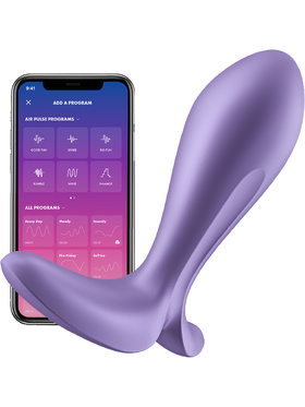 Satisfyer Connect: Intensity Plug, Plug Vibrator, lilla