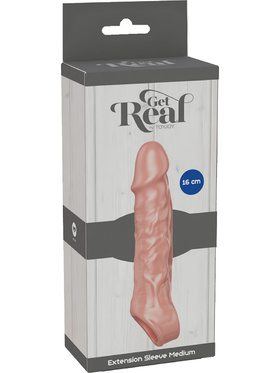 Toy Joy: Get Real Extension Sleeve, medium, lys