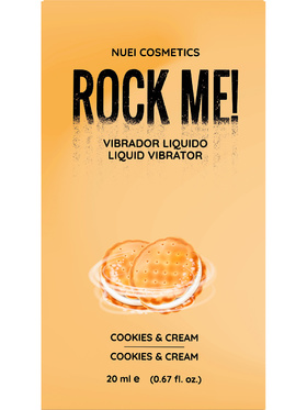 Nuei: Rock Me! Liquid Vibrator, Cookies & Cream, 20 ml