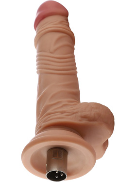 Auxfun: Realistic Dildo 3XLR Attachment, 19 cm