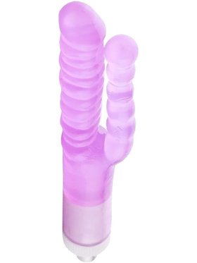 Auxfun: Ribbed Double Dildo 3XLR Attachment