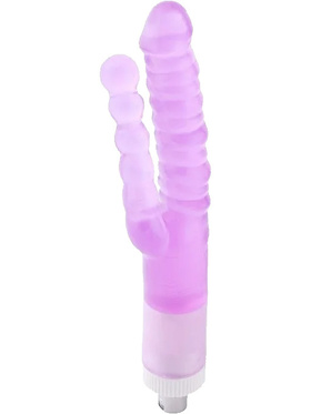 Auxfun: Ribbed Double Dildo 3XLR Attachment