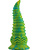 Wildolo: Spiral Fantasy Suction Cup Dildo, 24 cm, grønn