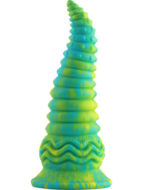 Wildolo: Spiral Fantasy Suction Cup Dildo, 24 cm, grønn