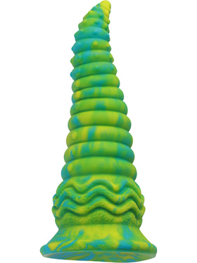 Wildolo: Spiral Fantasy Suction Cup Dildo, 24 cm, grønn