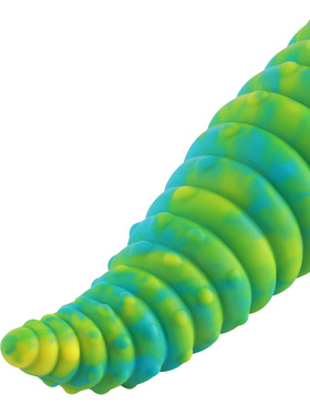 Wildolo: Spiral Fantasy Suction Cup Dildo, 24 cm, grønn