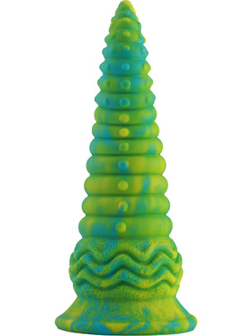 Wildolo: Spiral Fantasy Suction Cup Dildo, 24 cm, grønn