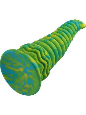 Wildolo: Spiral Fantasy Suction Cup Dildo, 24 cm, grønn