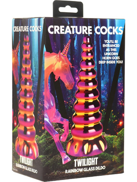 Creature Cocks: Twilight, Rainbow Glass Dildo